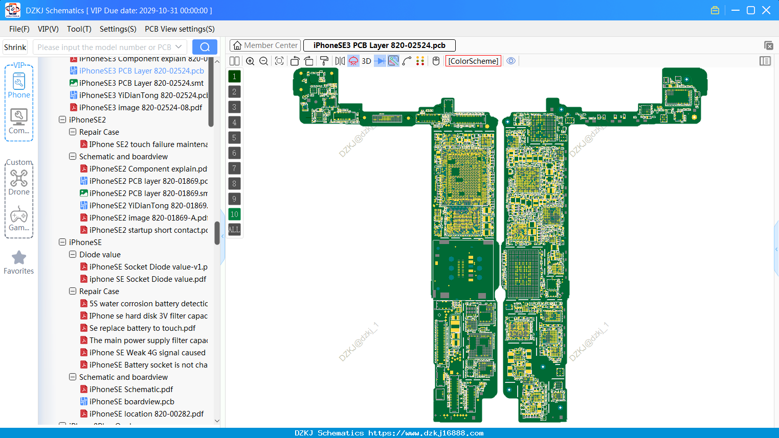 IPhoneSE3 PCB Layer 820-02524